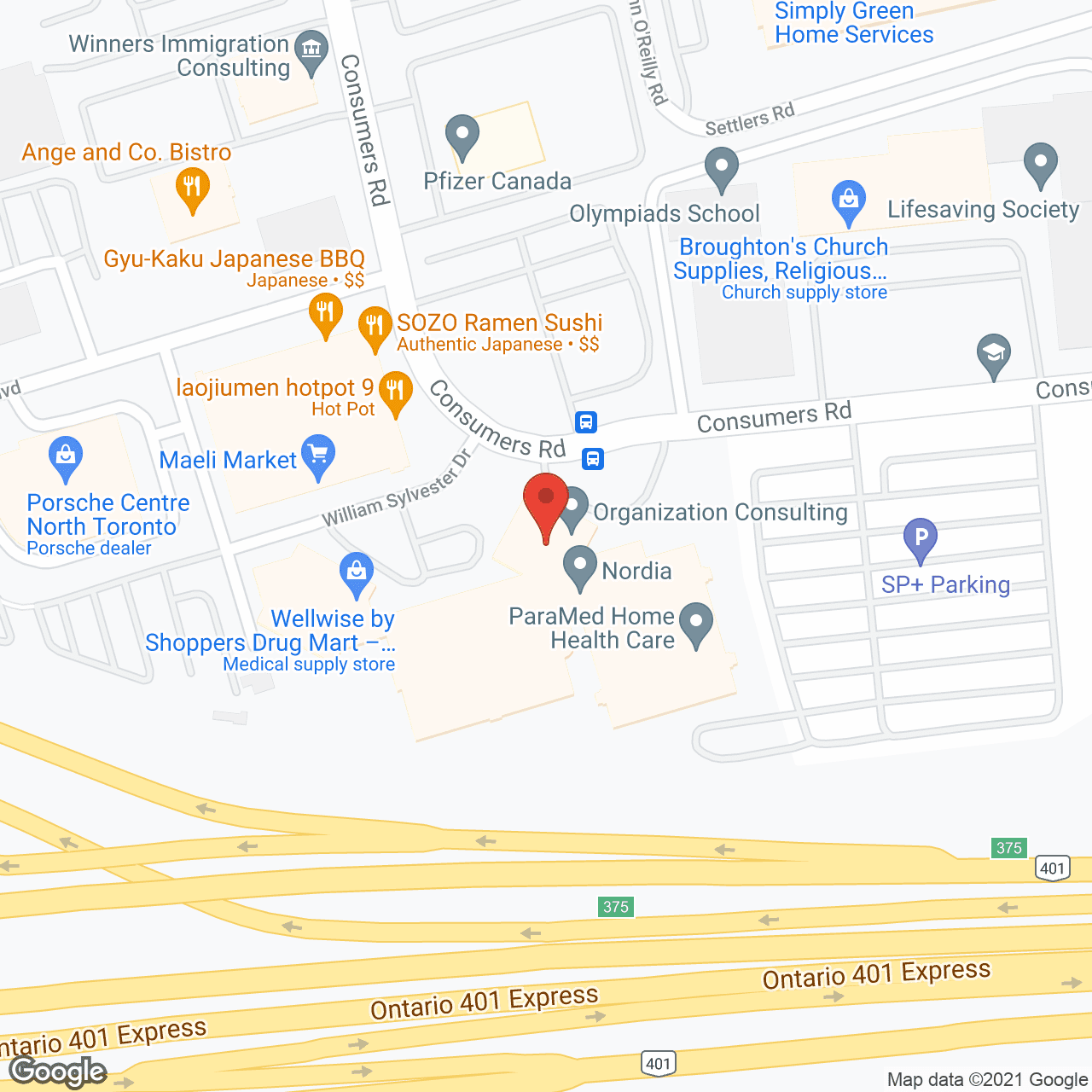 Here to Care for Seniors - Toronto in google map