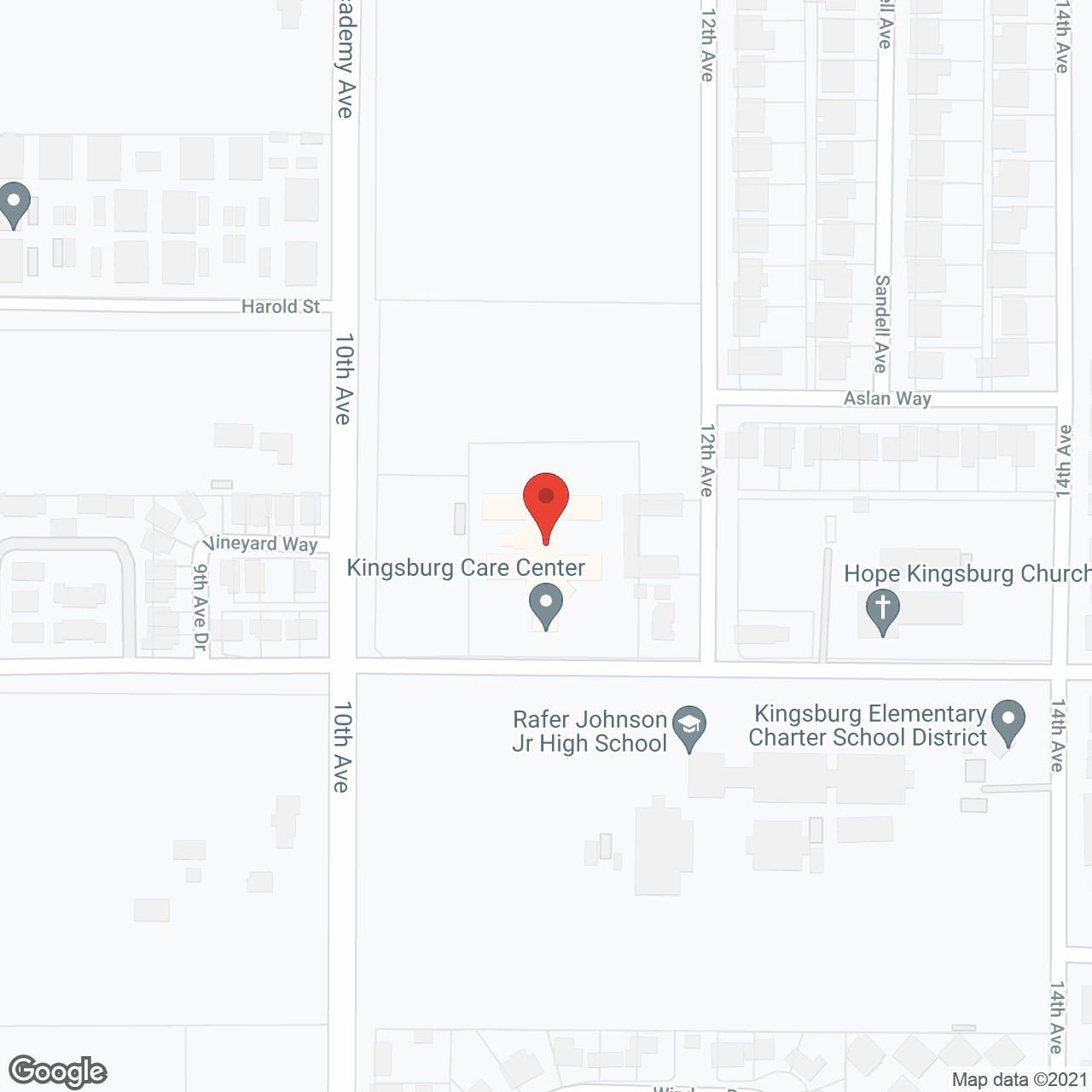 SunBridge Care Center for Kingsburg in google map