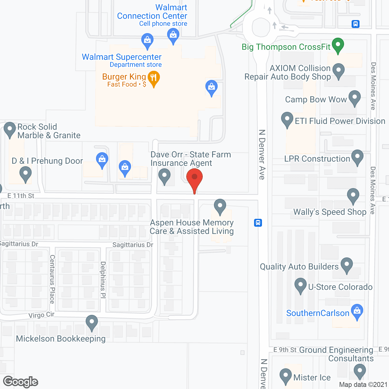 Aspen House II in google map