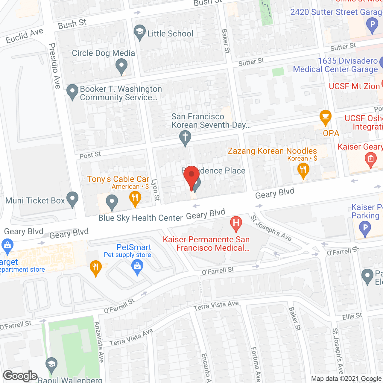Providence Care in google map