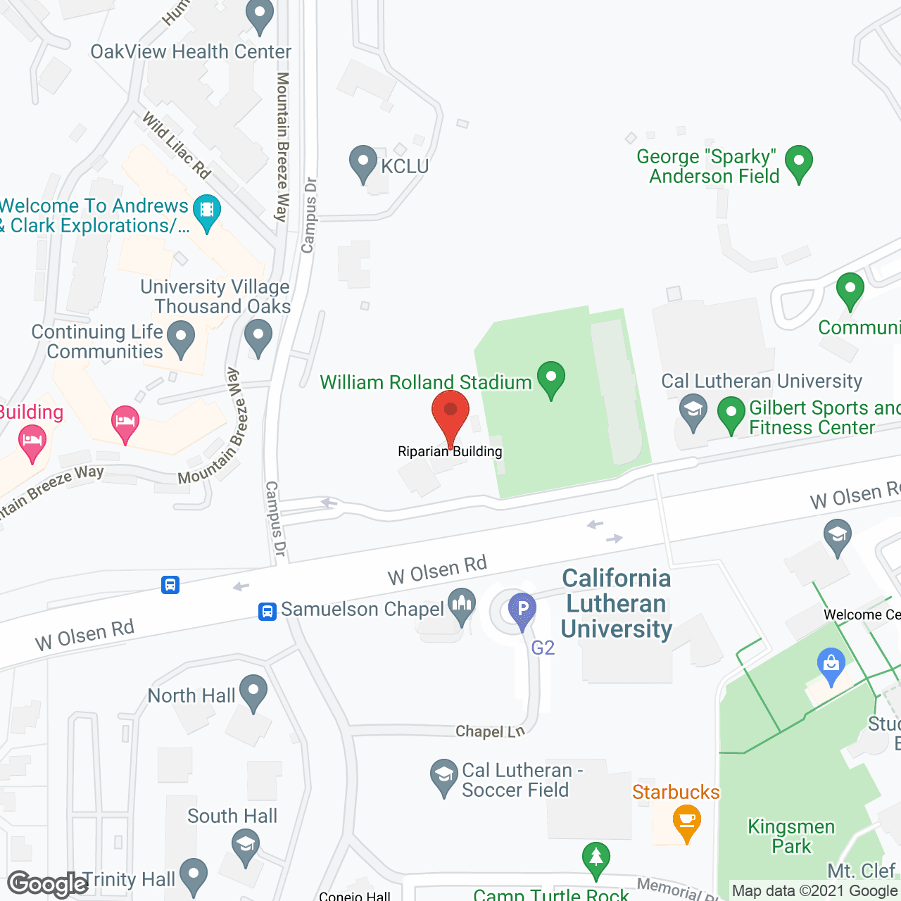 University Village Thousand Oaks in google map