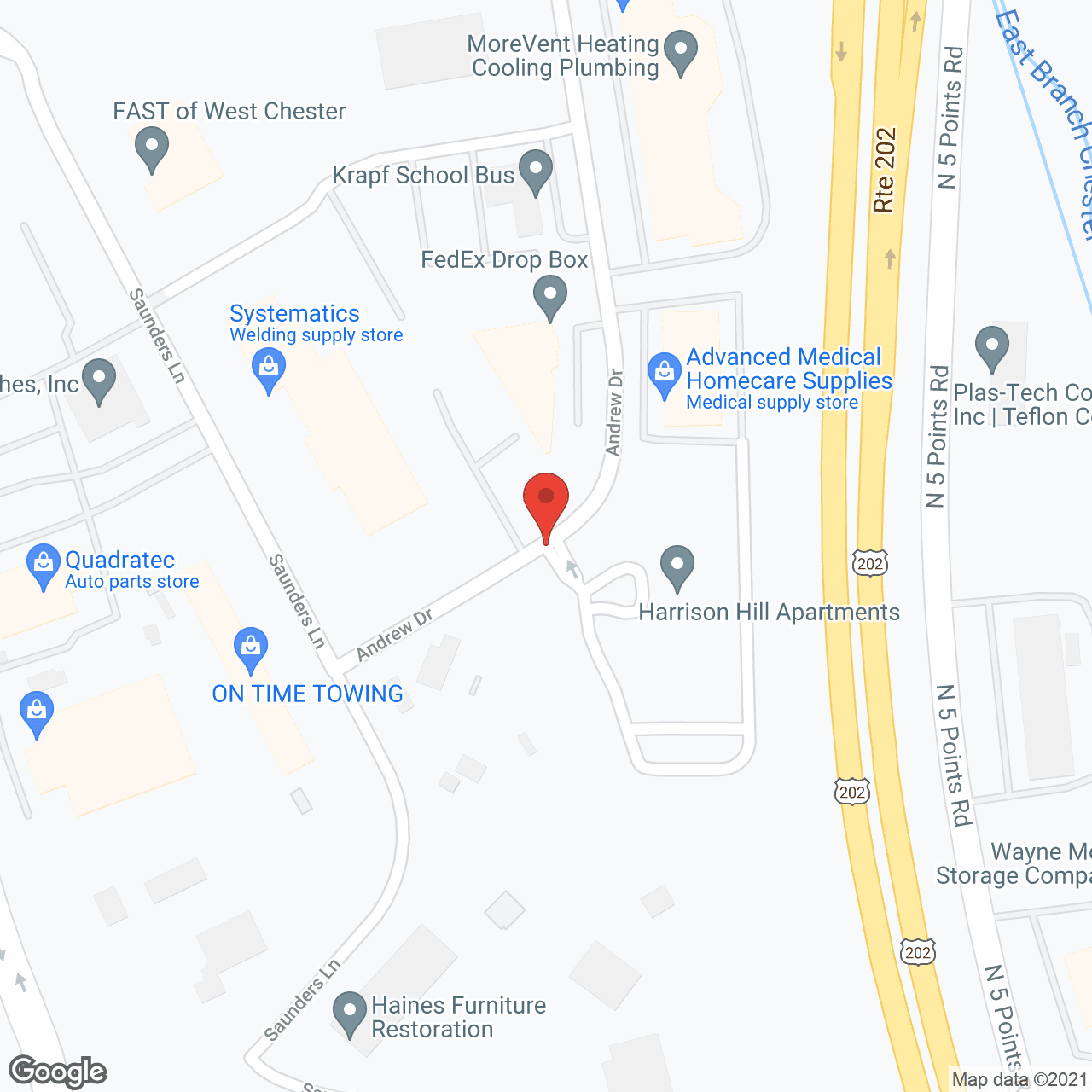 Harrison Hill Apartments in google map
