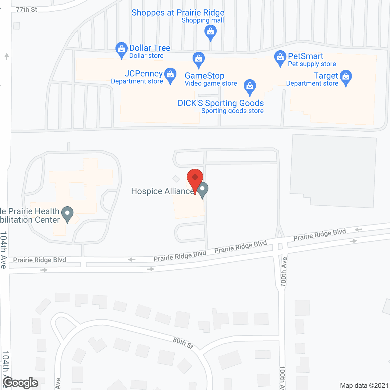 Hospice Alliance Inc in google map