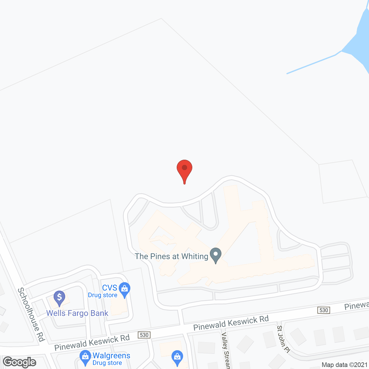 Pines Village in google map