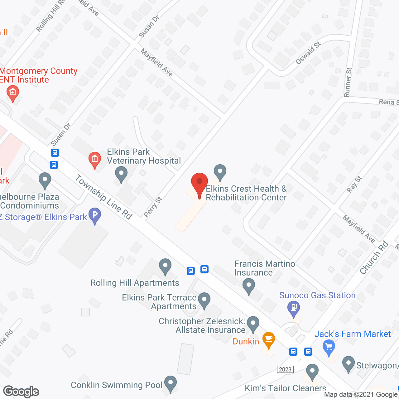 Elkins Crest Health and Rehab (Do Not Use) in google map