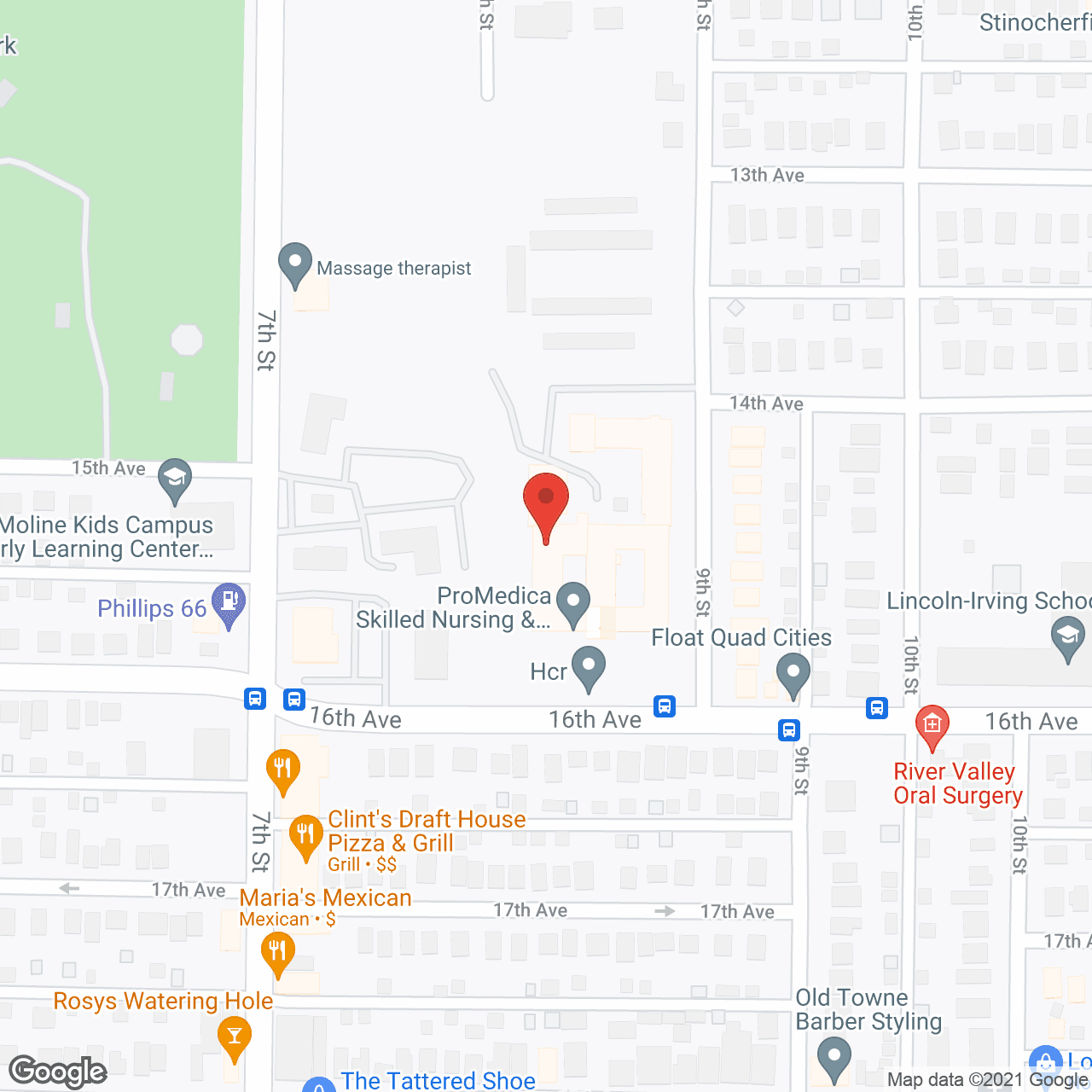 Heartland Health Care Center Moline in google map