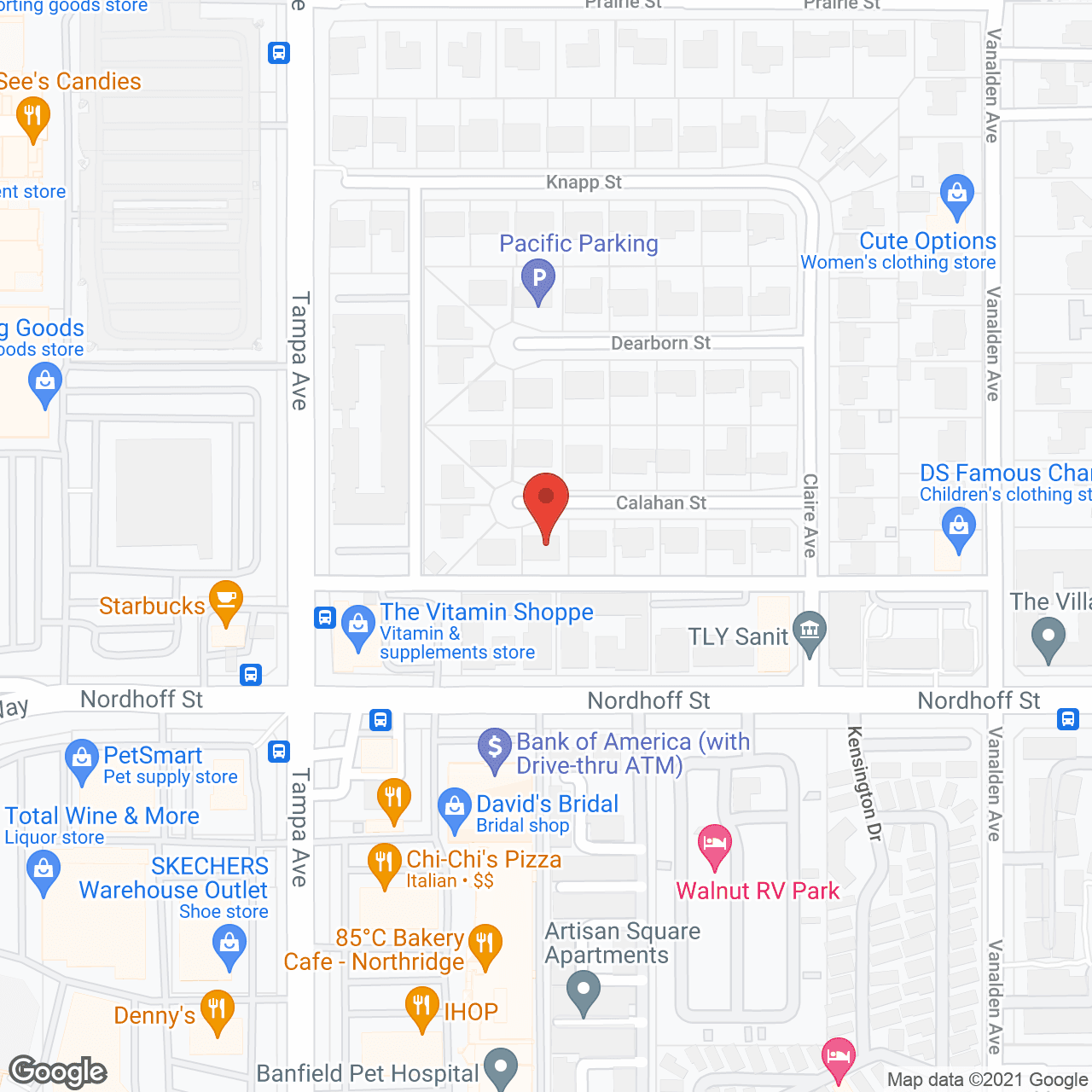 Parkwest of Northridge II in google map