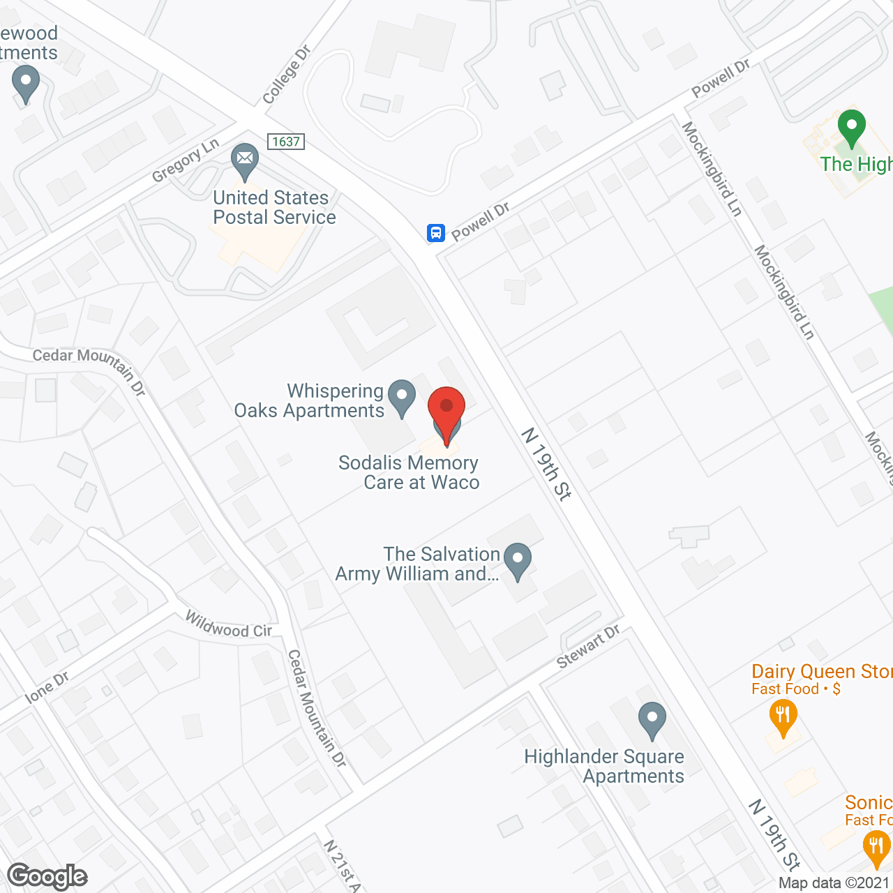 AlzCare Alzheimer's Assisted Living - Waco in google map