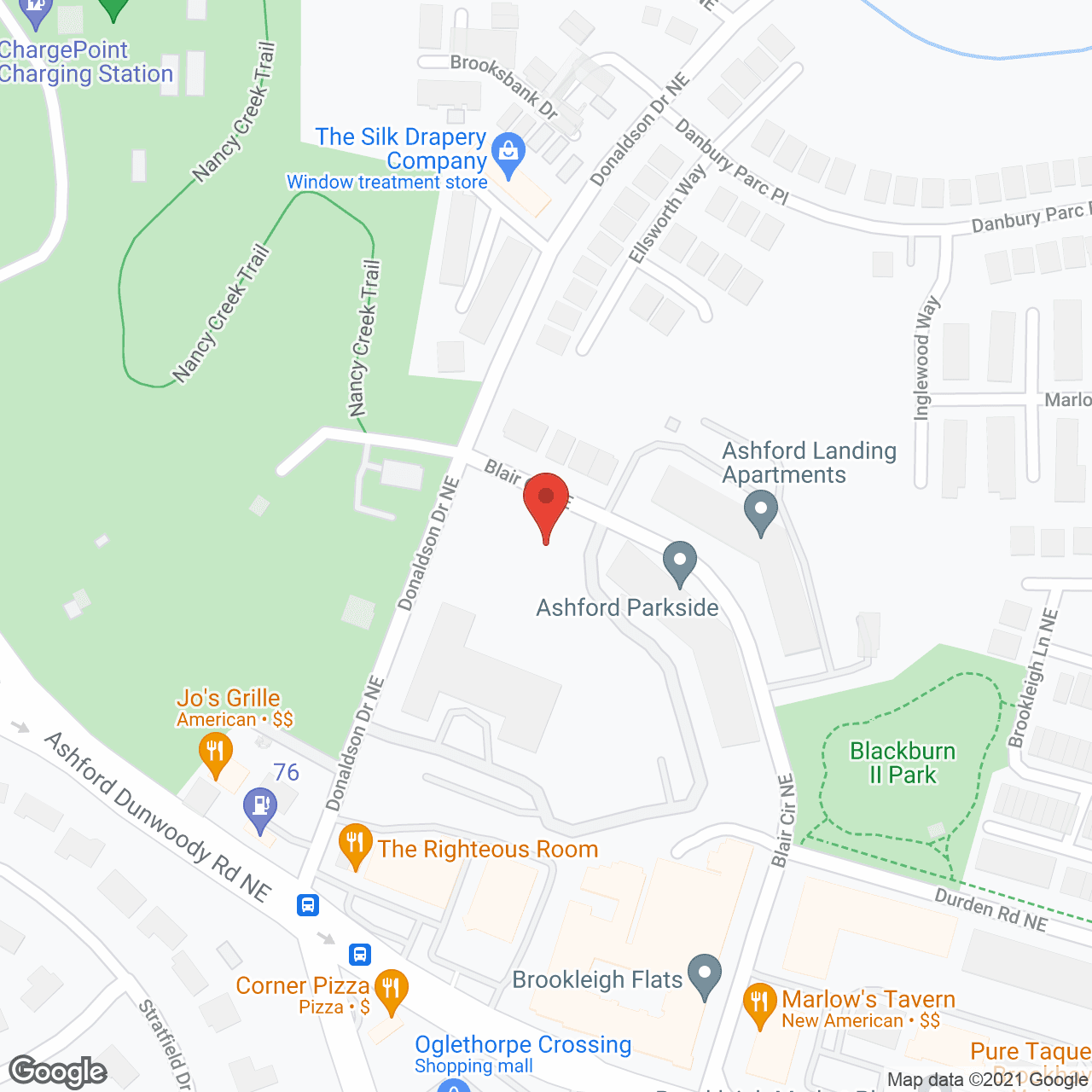 Ashford Parkside in google map