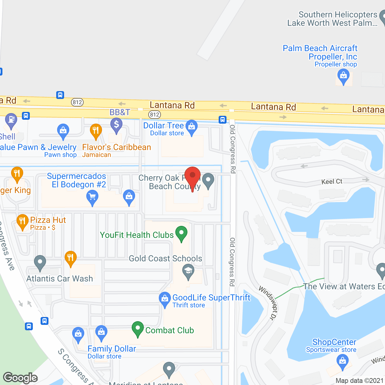 Cherry Oak Palm Beach County in google map