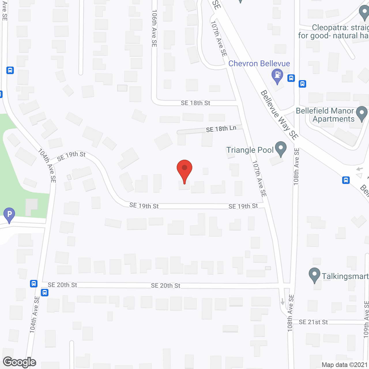 West Bellevue Senior Care in google map