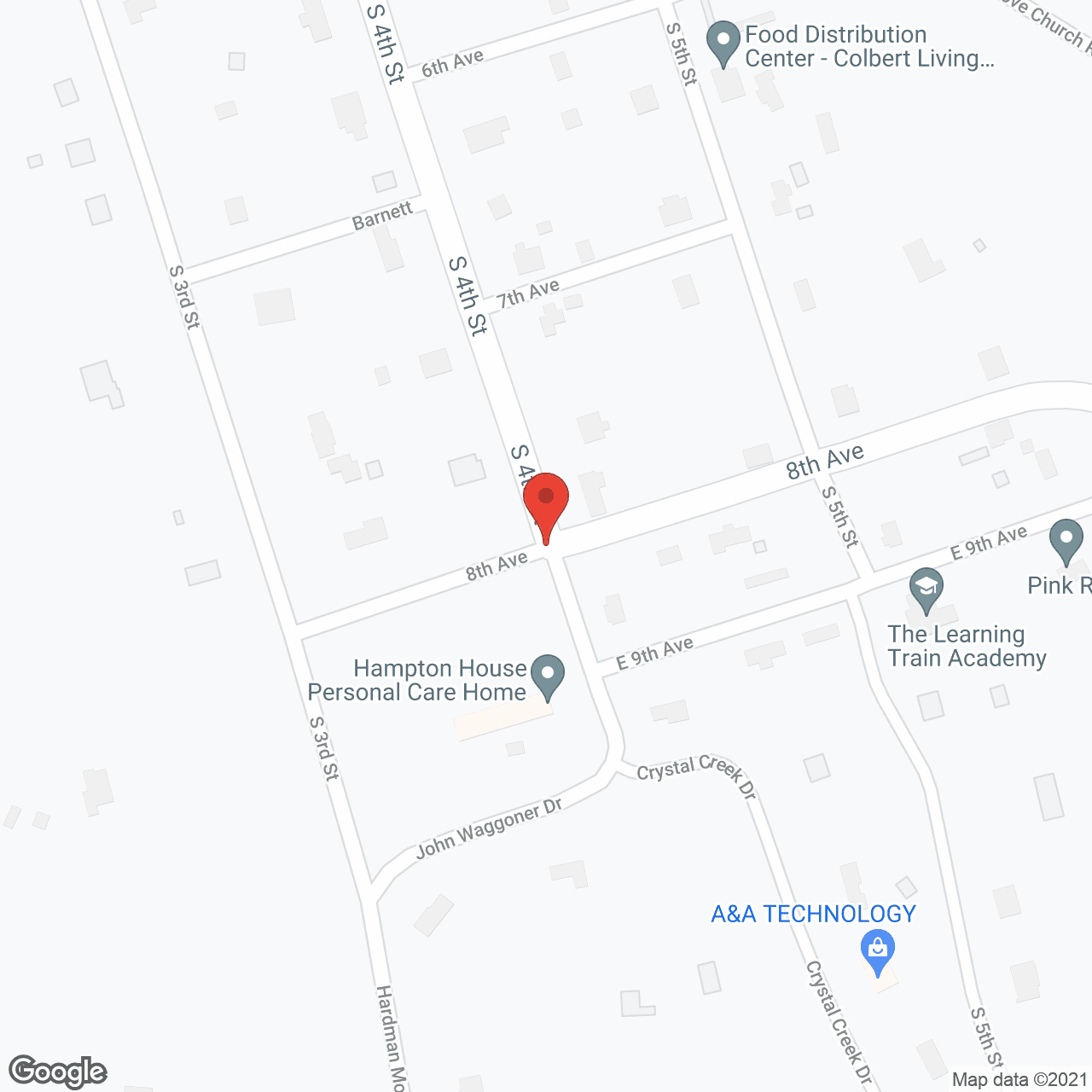 Hampton House Facility in google map