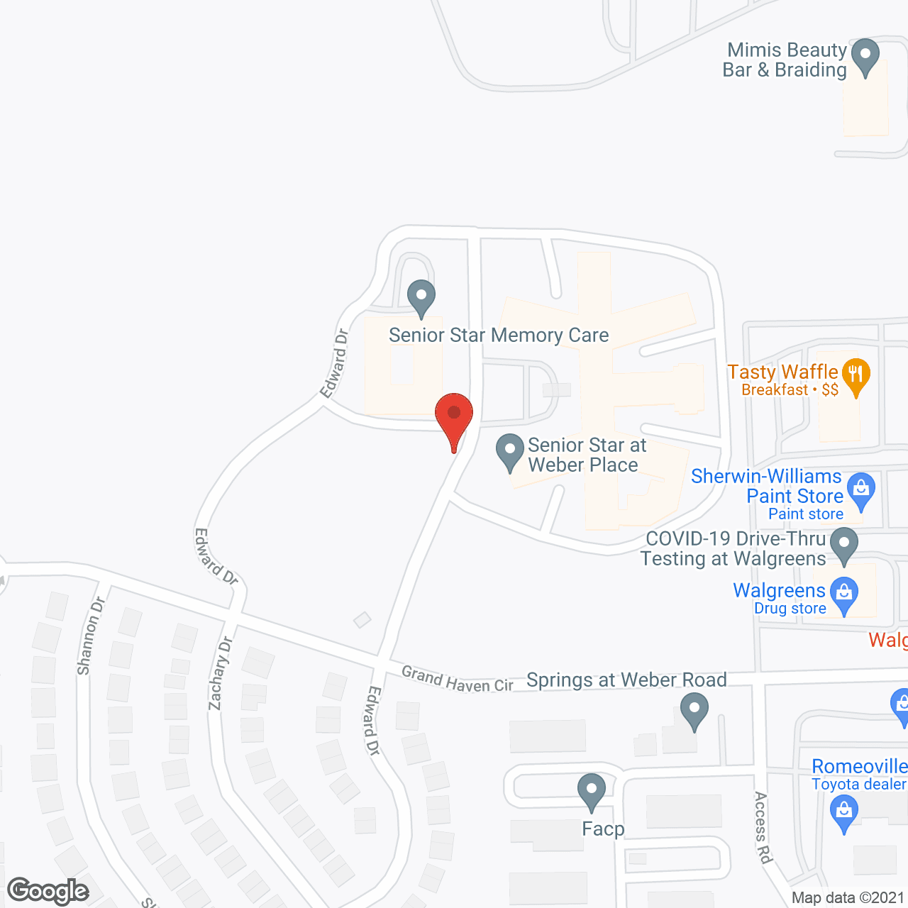 StoryPoint Romeoville in google map