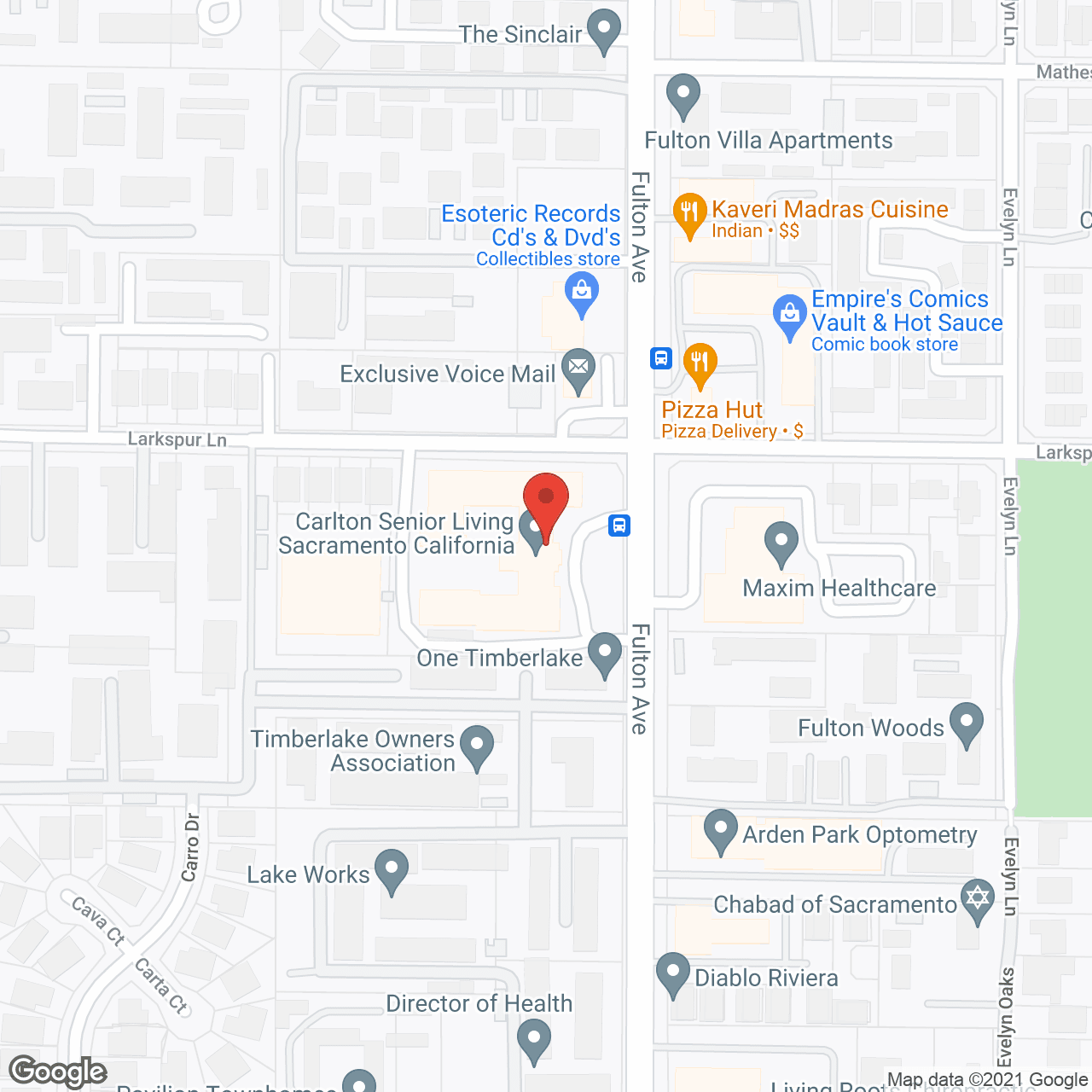 Crown Plaza of Sacramento in google map
