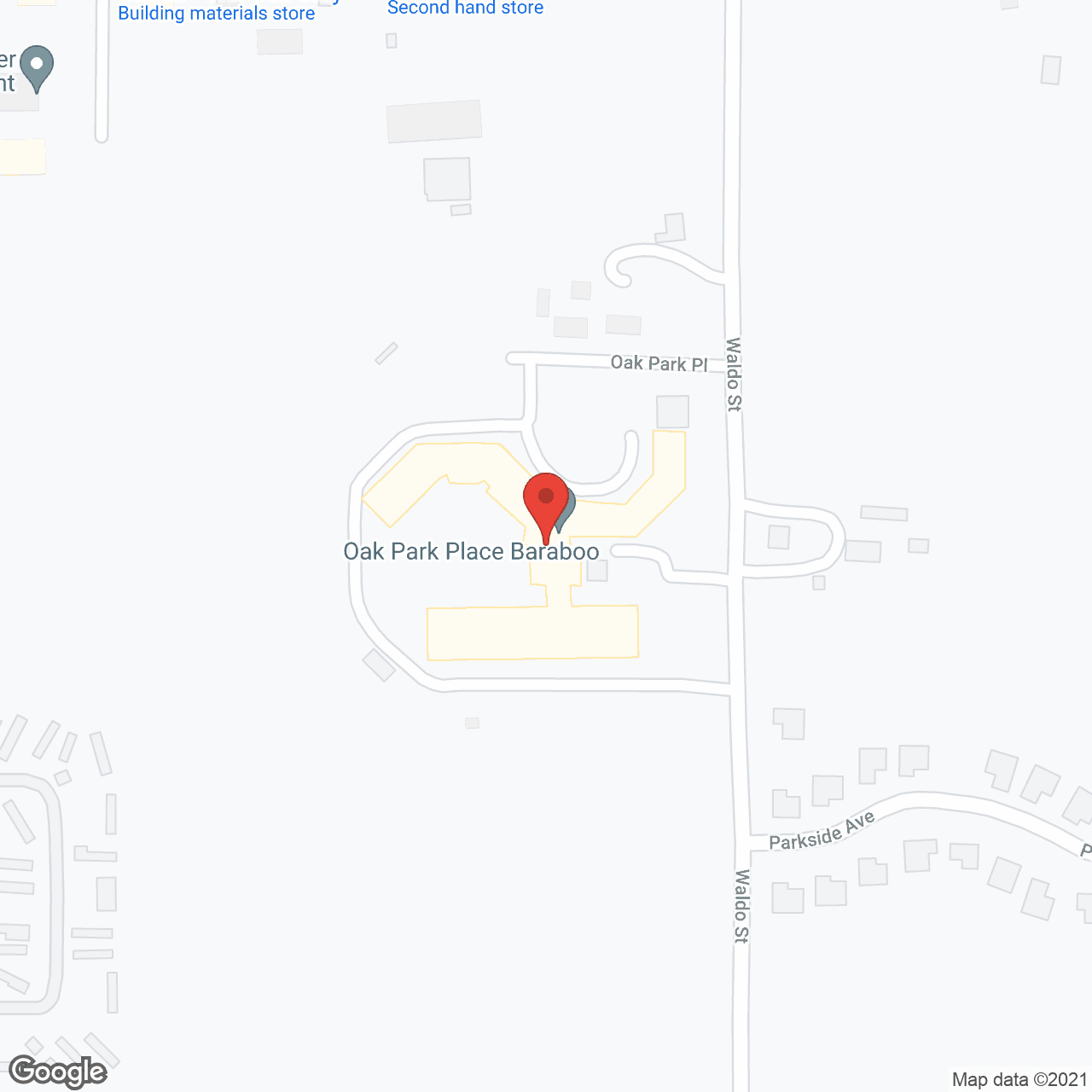 Oak Park Place - Baraboo in google map