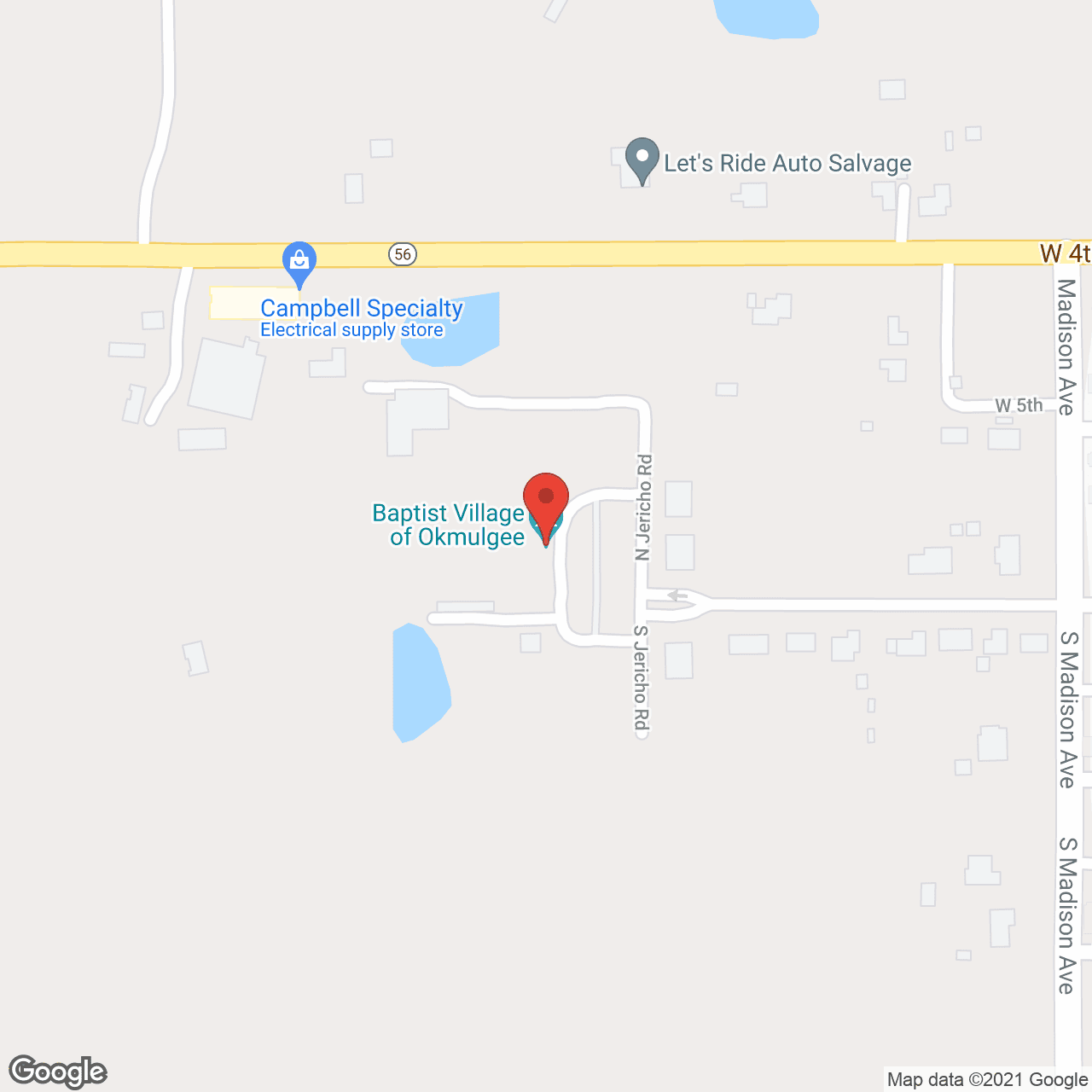 The Neighborhoods at Baptist Village of Okmulgee in google map