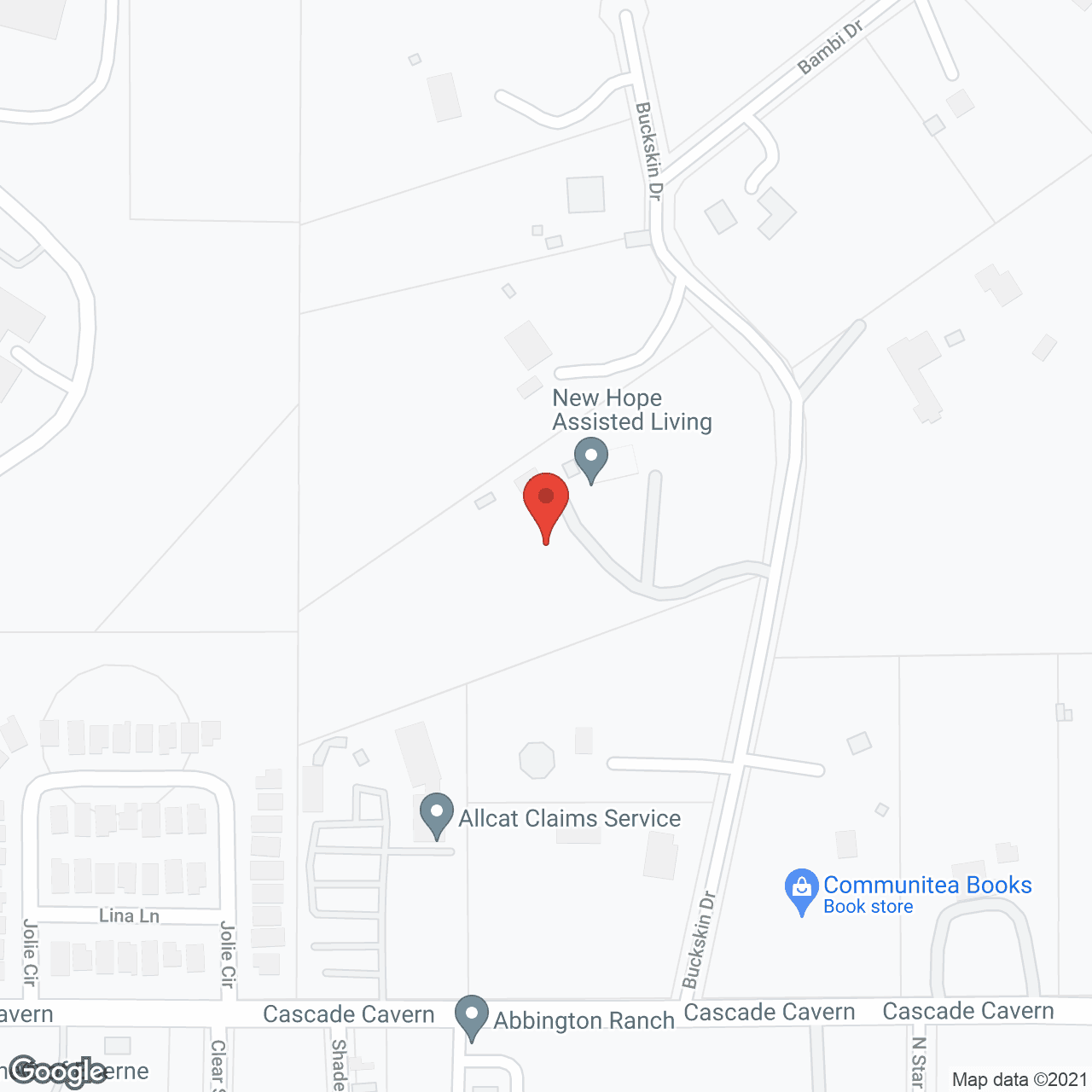 New Hope Assisted Living in google map