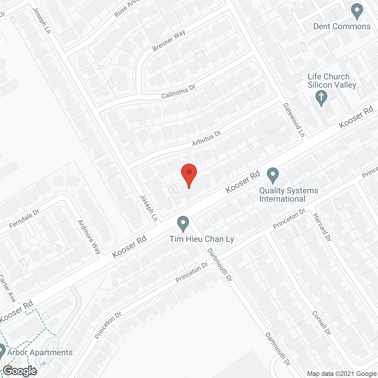 Connly Care Home in google map