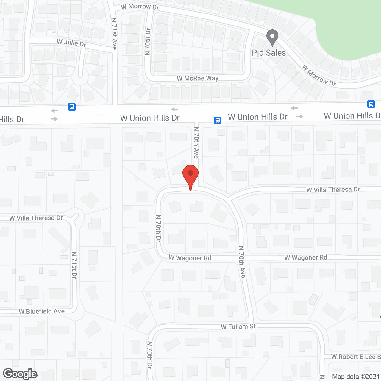 Arizona's Golden Heart in google map