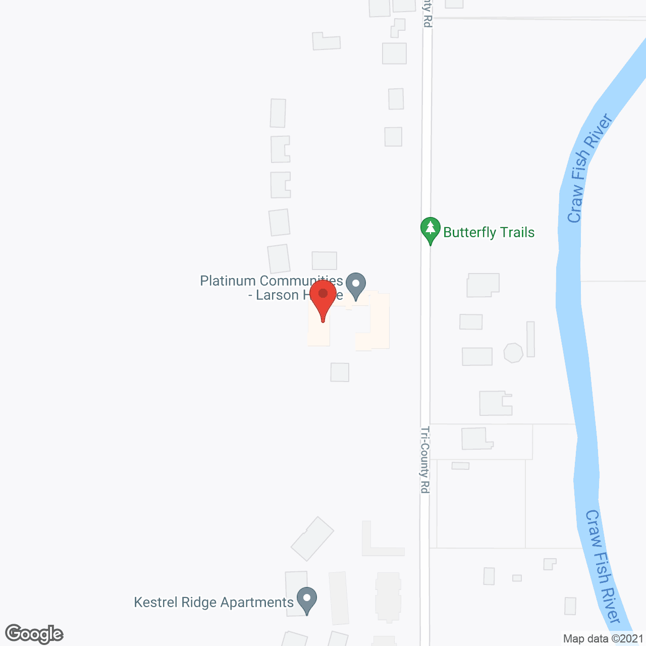 Larson House in google map
