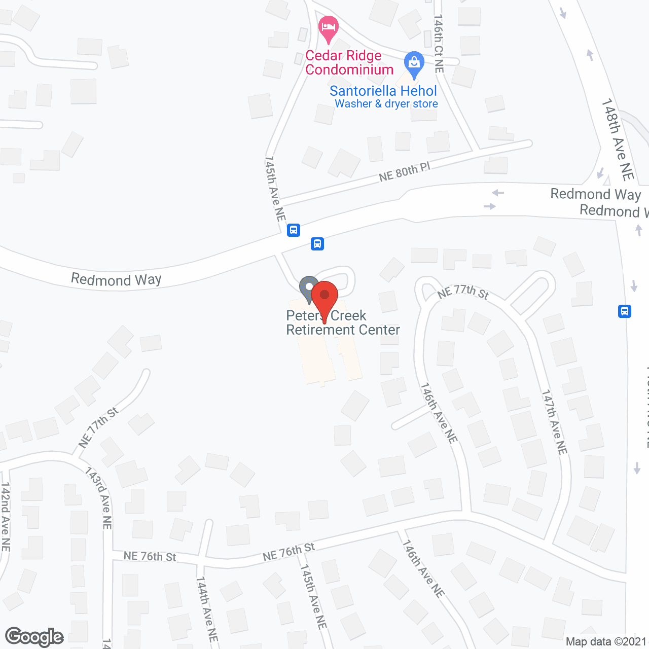 Peters Creek Retirement and Assisted Living in google map