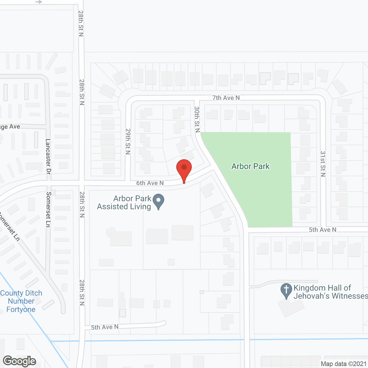 Arbor Park Senior Living Center in google map