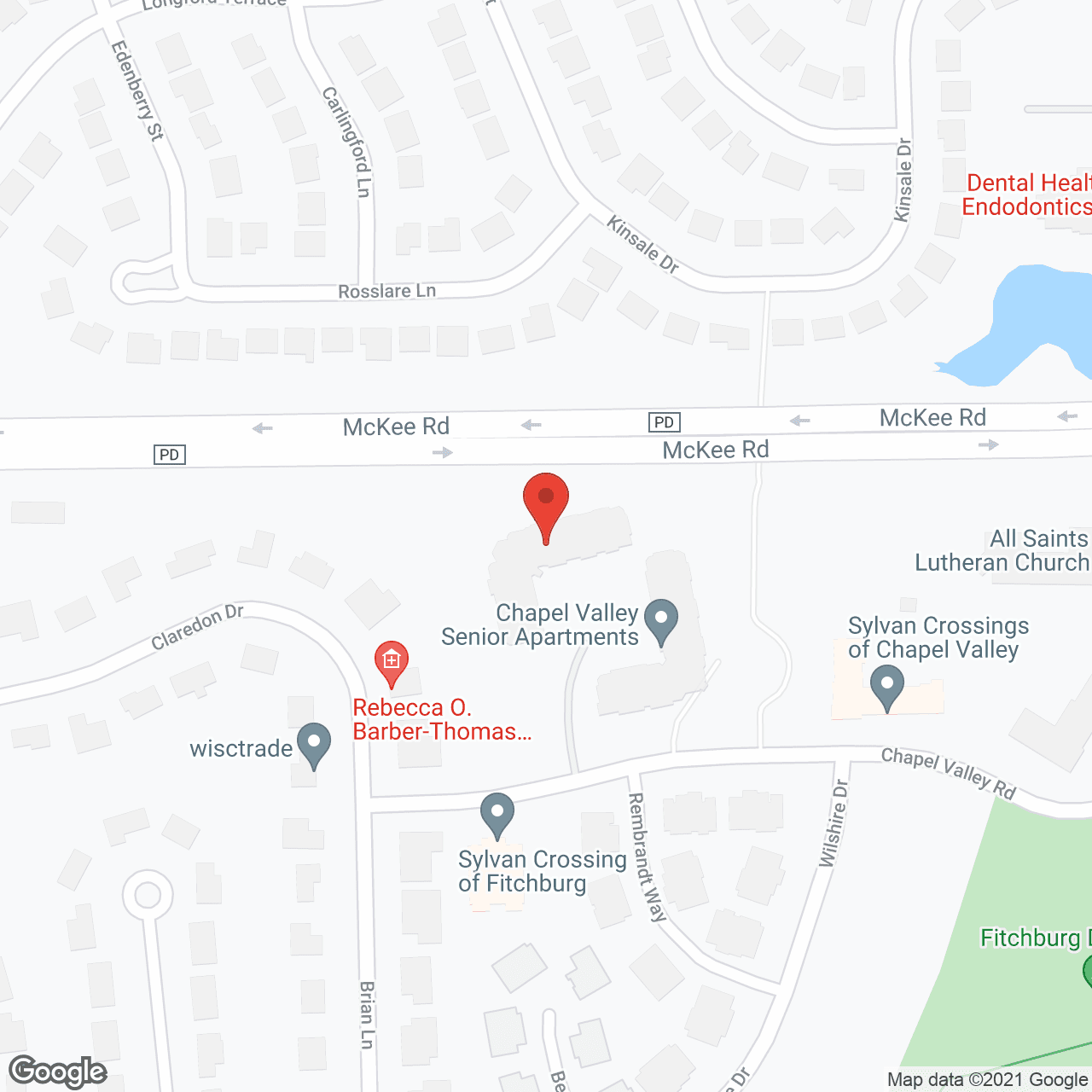 Chapel Valley Housing II in google map