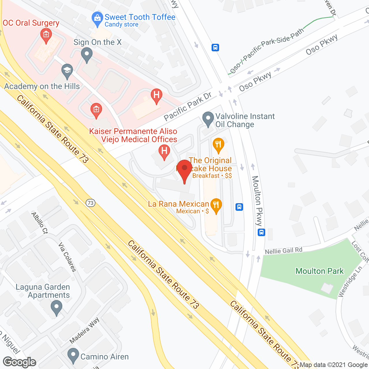 Arcadian at Aliso in google map