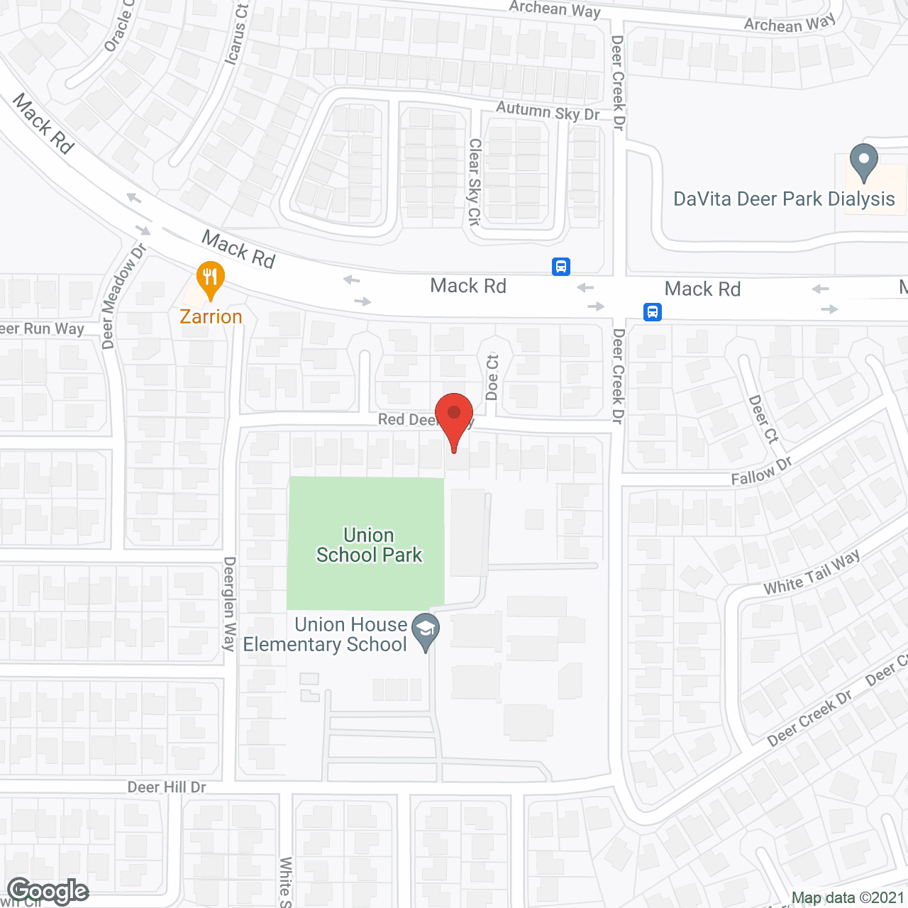 Red Deer Guest Home in google map