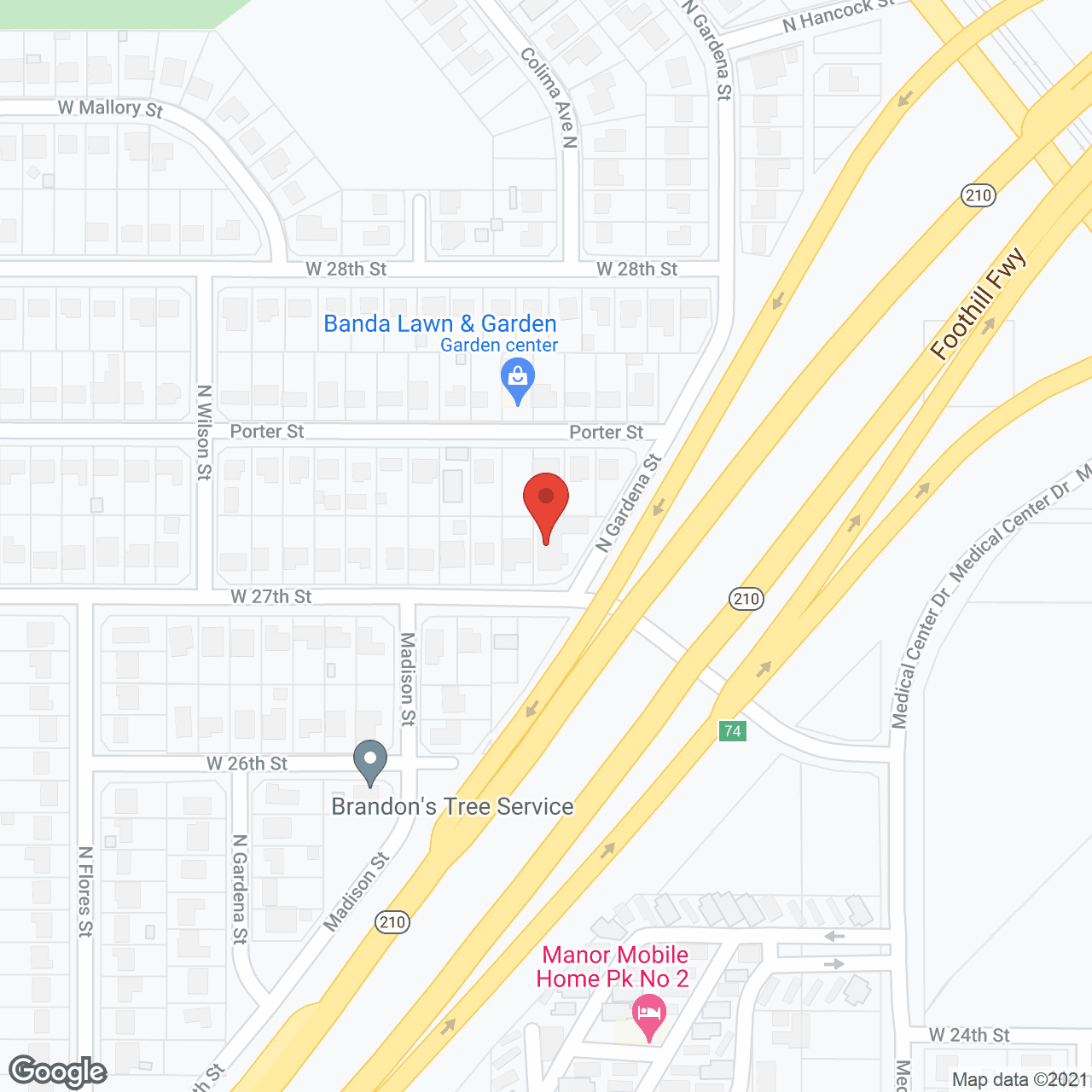 Light's Rancho Linda in google map