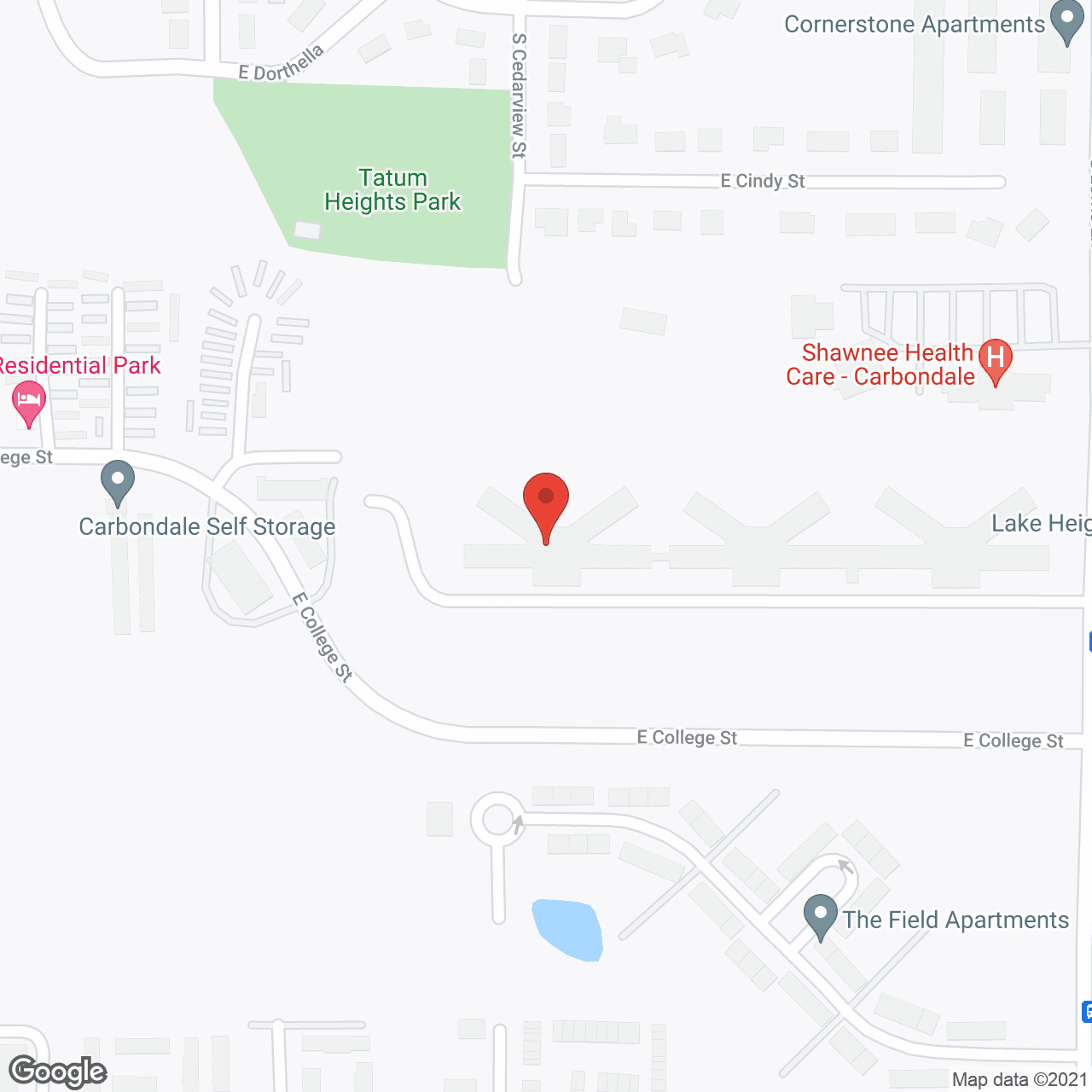 Carbondale Nursing and Rehabilitation Center in google map