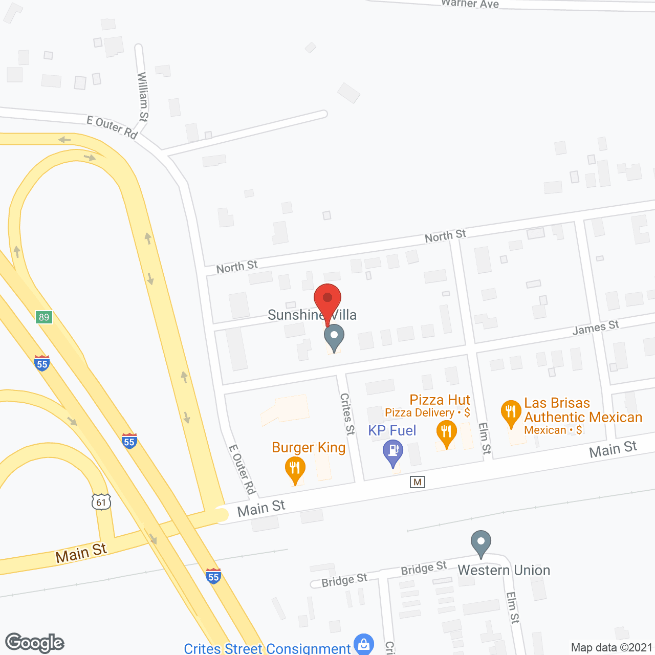 Sunshine Villa in google map