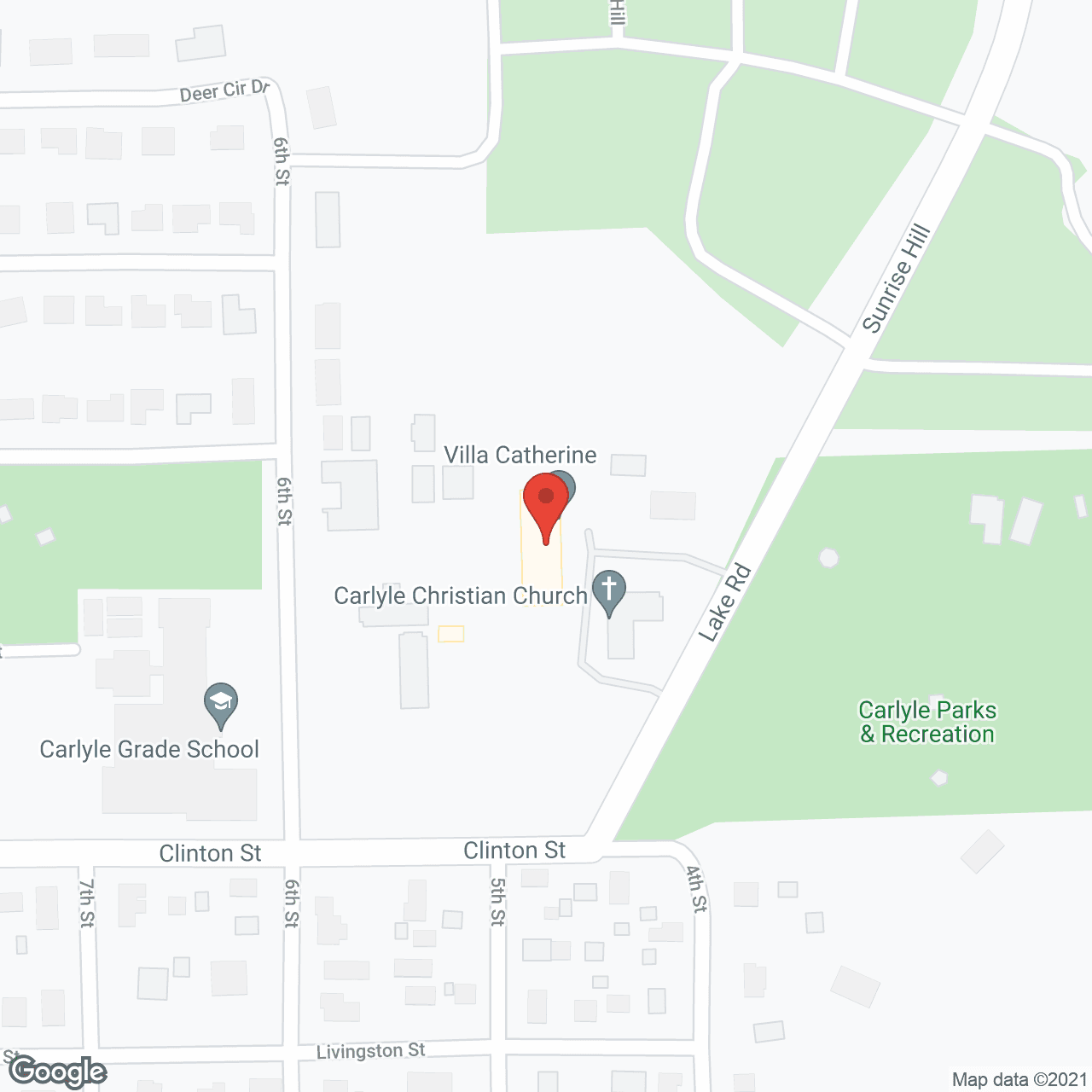 Carlyle Healthcare and Senior Living in google map