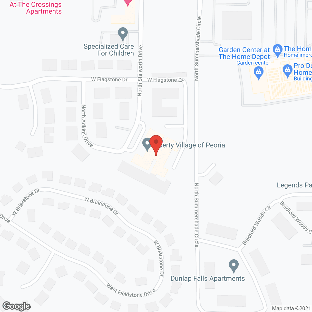 Hawthorne Inn of Peoria in google map
