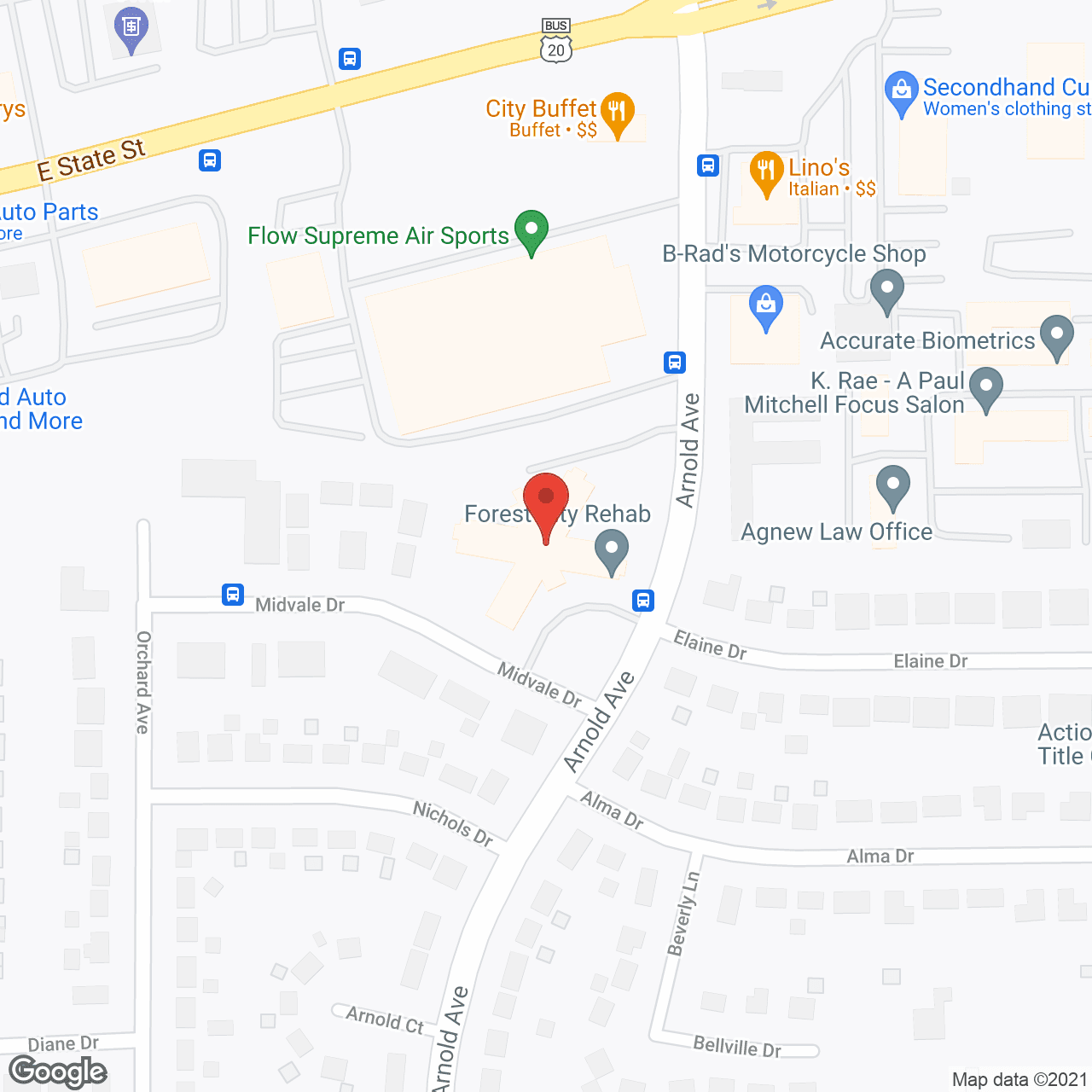 Fairview Nursing Plaza in google map