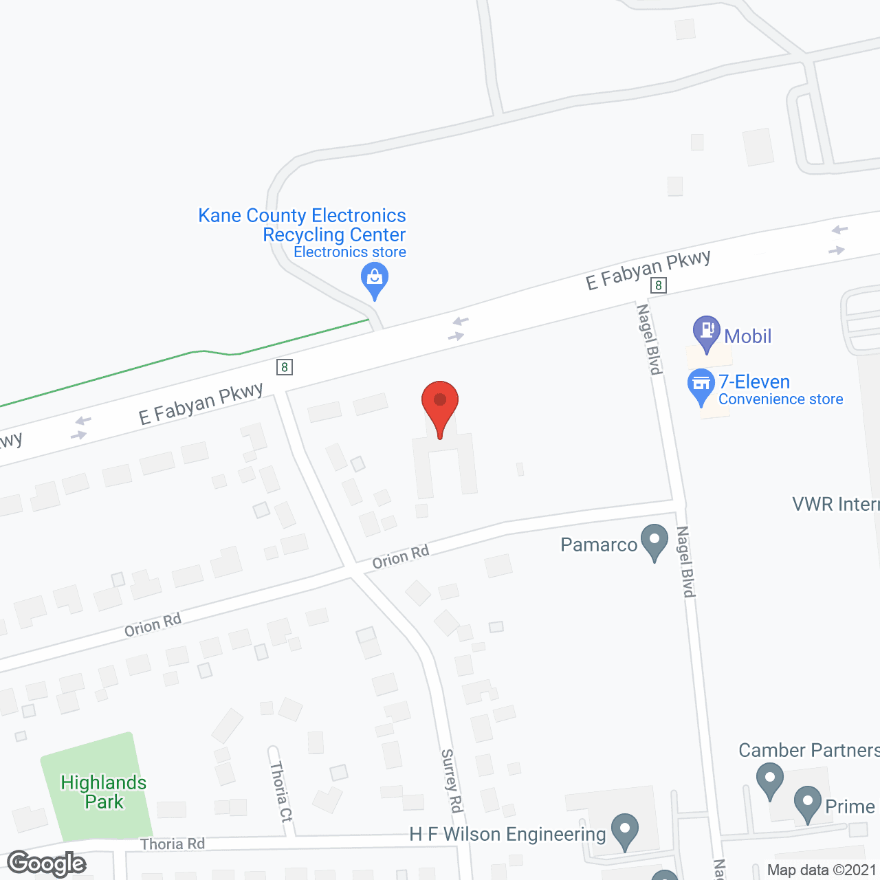 Batavia Rehab and Health Care Center in google map