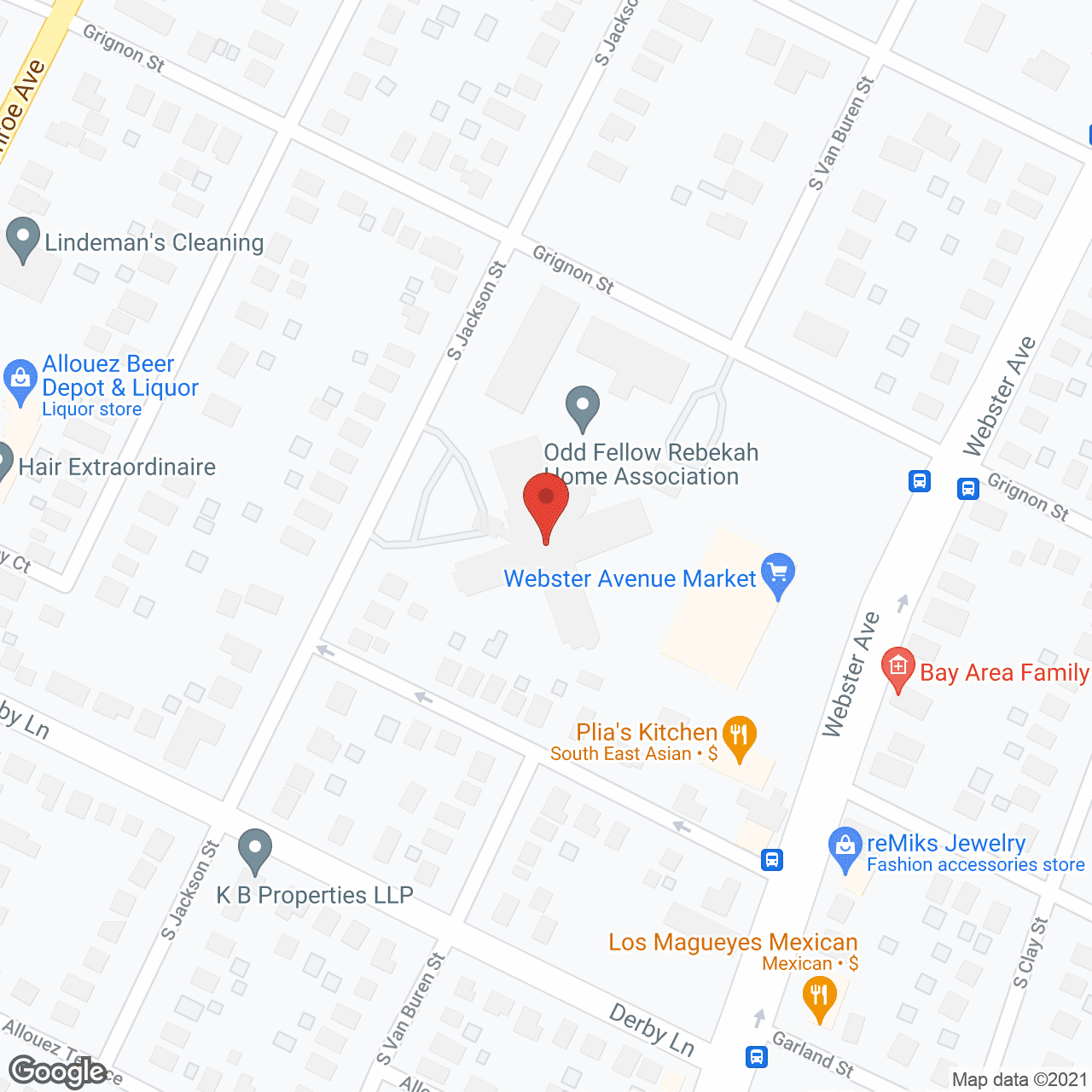 Odd Fellows Home in google map