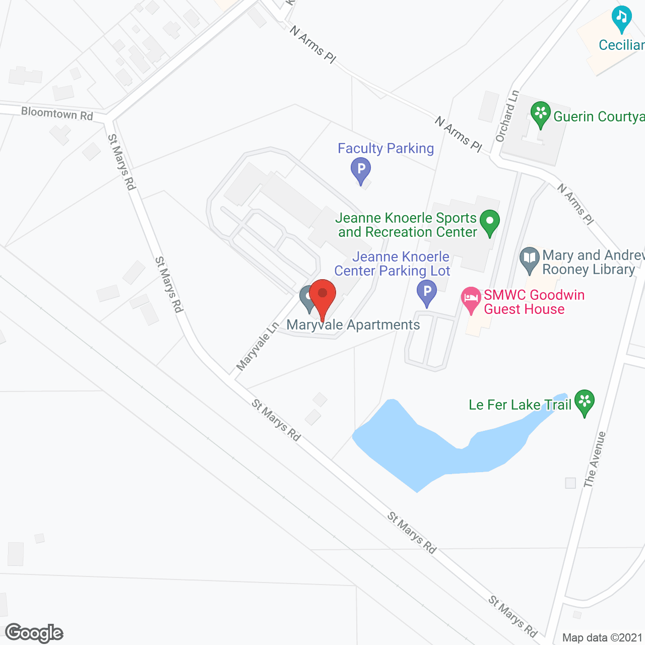 Maryvale Apartments in google map