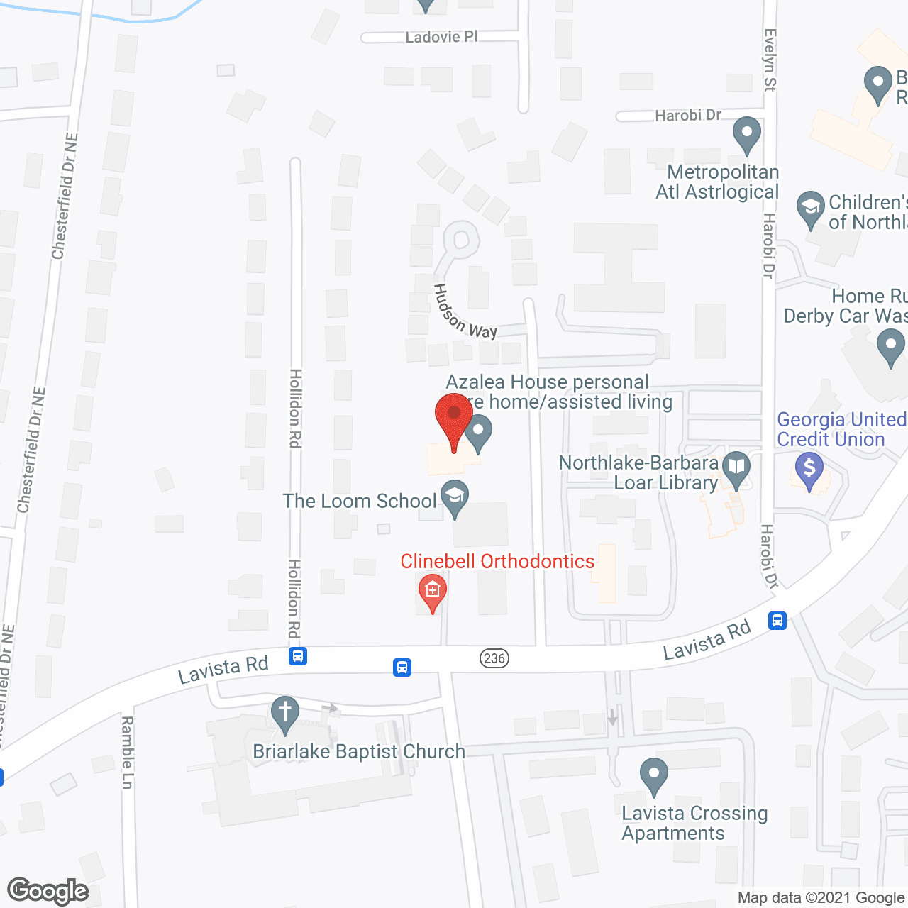 Azalea House in google map