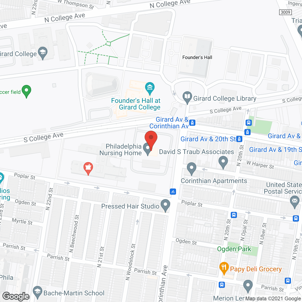 Philadelphia Nursing Home in google map