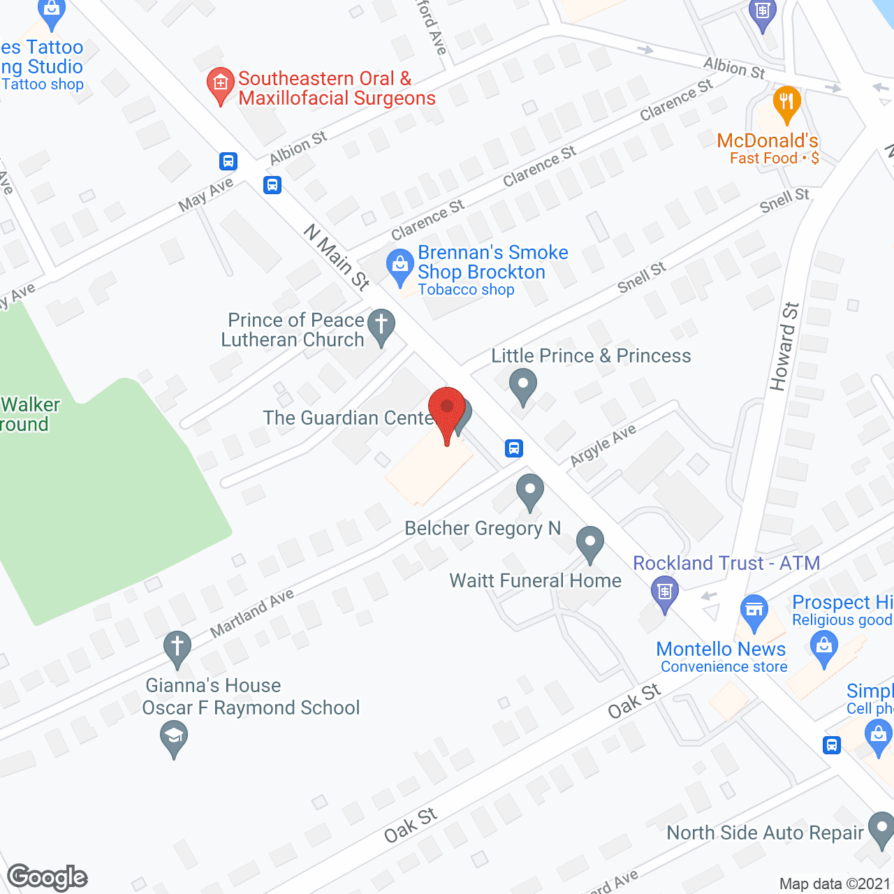 The Guardian Center in google map