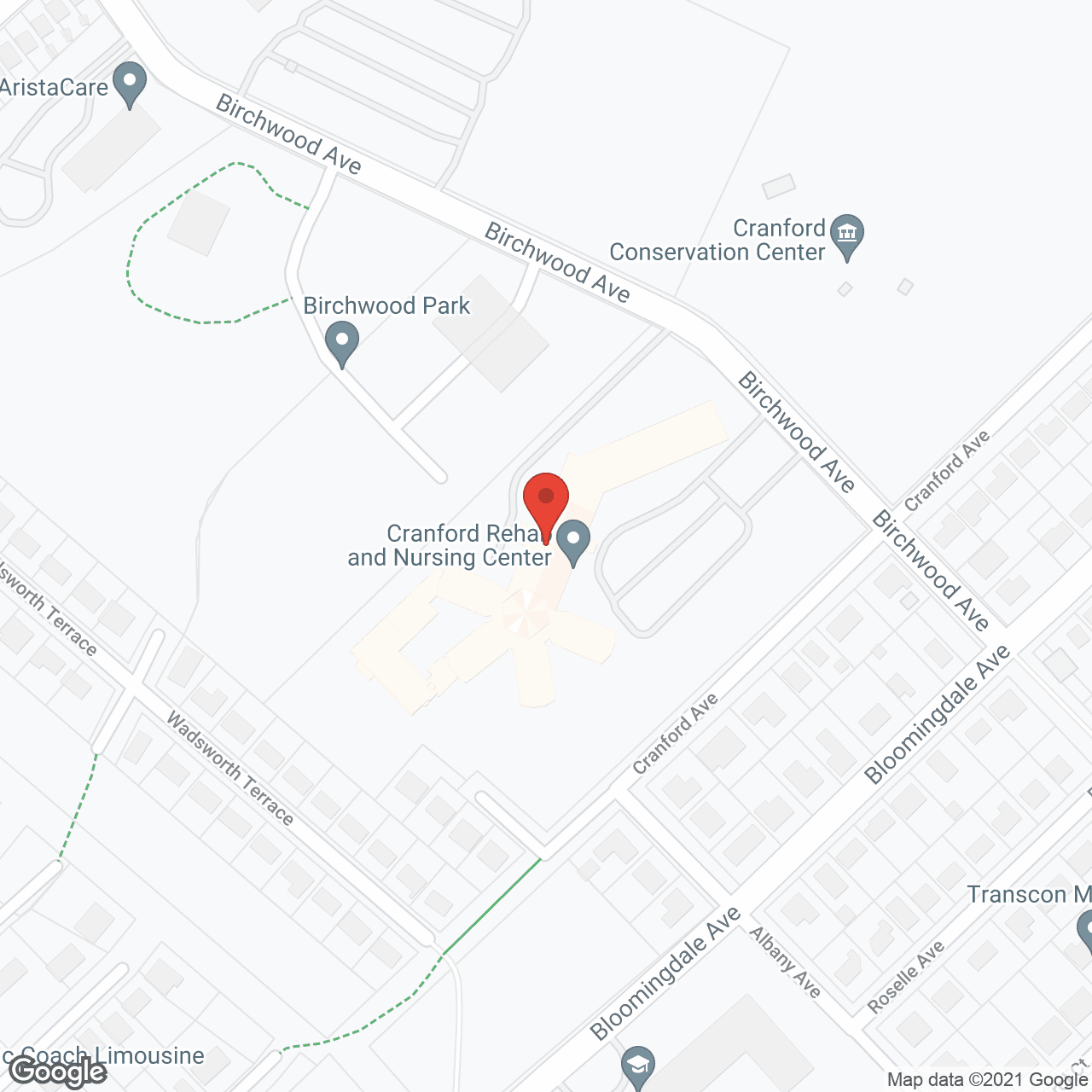 Cranford Health & Extended Care/ Birchwood Square in google map
