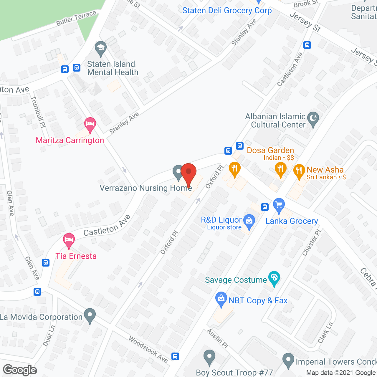 Verrazano Nursing Home in google map