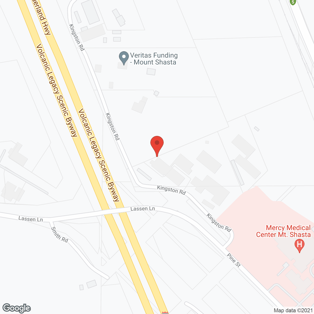 Shasta Manor in google map