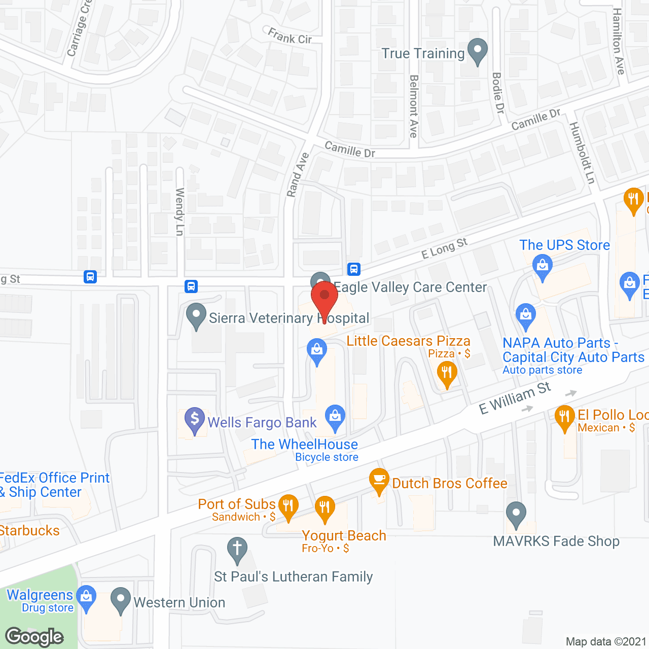 Eagle Valley Care Ctr in google map