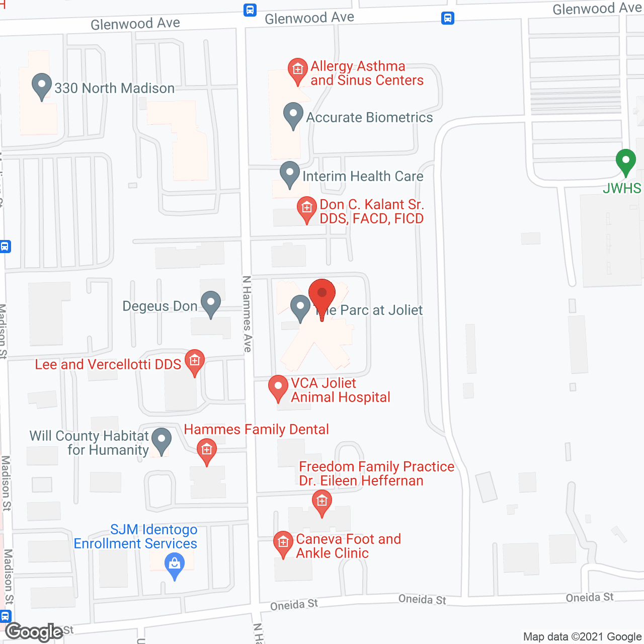 Glenwood Care Ctr in google map