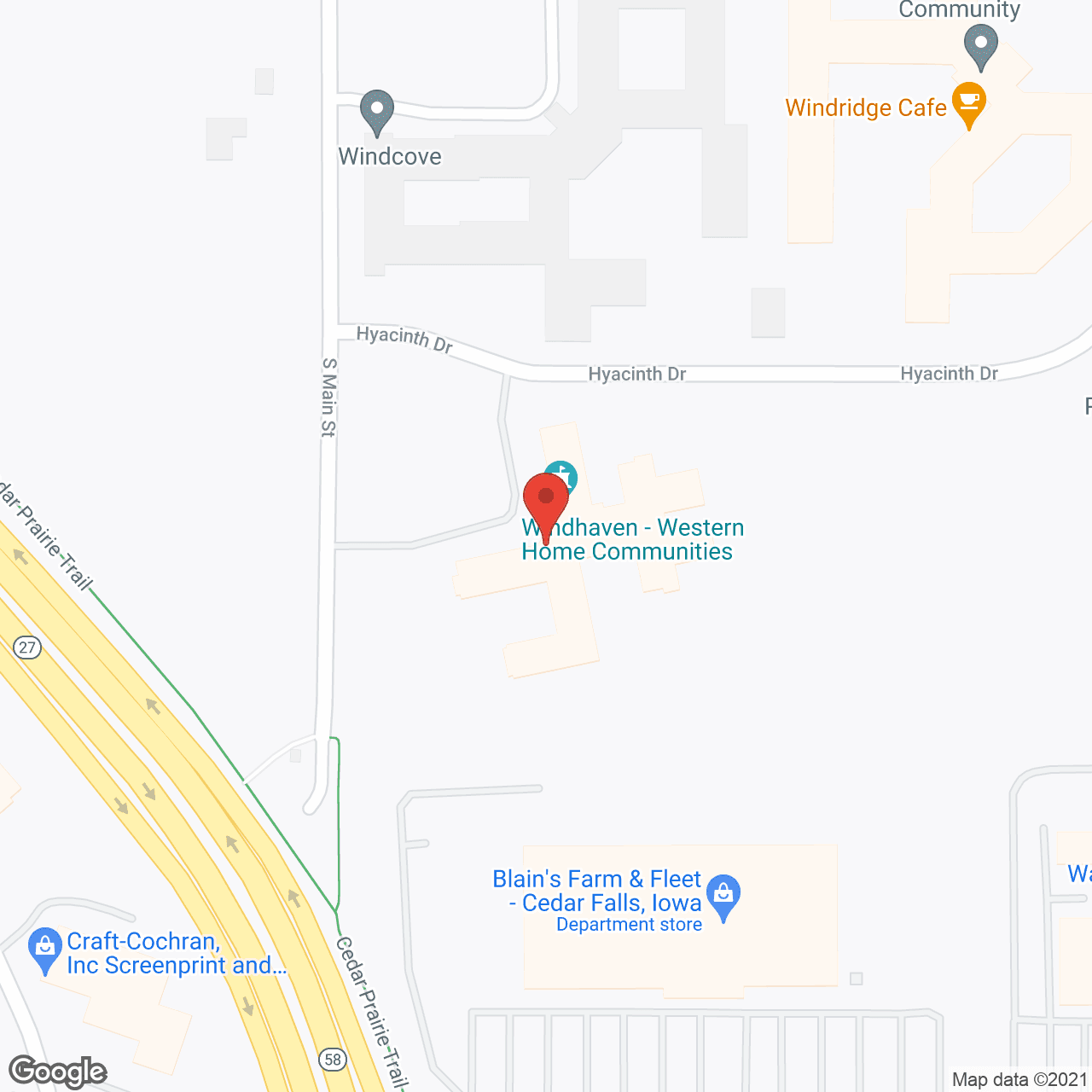 Windhaven Assisted Living and Memory Care in google map