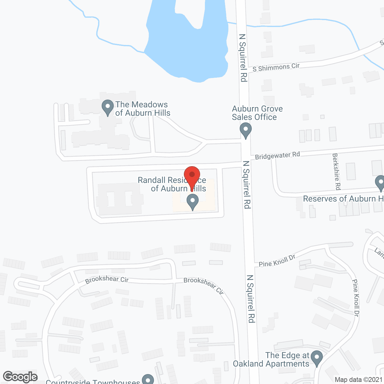 Courtyard at Auburn Hills in google map
