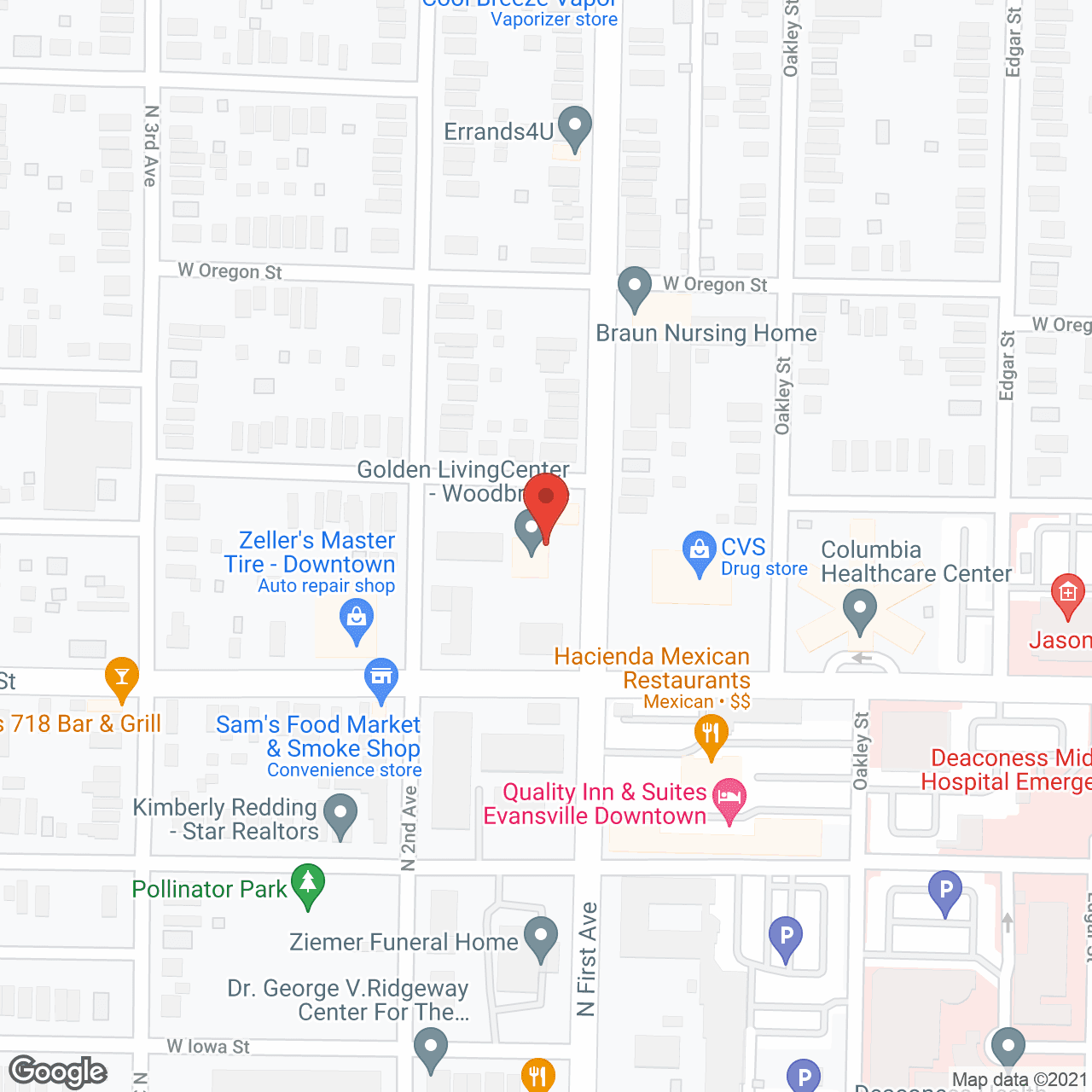 Golden Living Center WoodBridge in google map