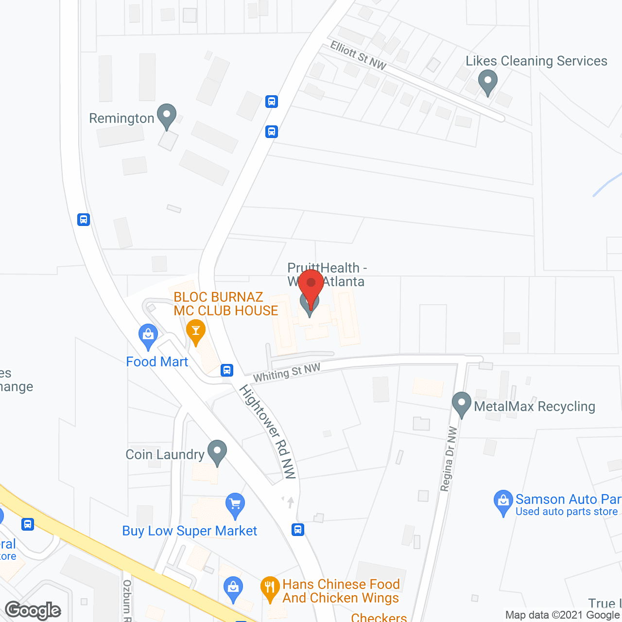 Pruitthealth of West Atlanta in google map